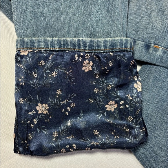 MATILDA JANE Just Imagine Taylor Straight Leg Floral Cuff Jean Size 8 - Picture 8 of 14